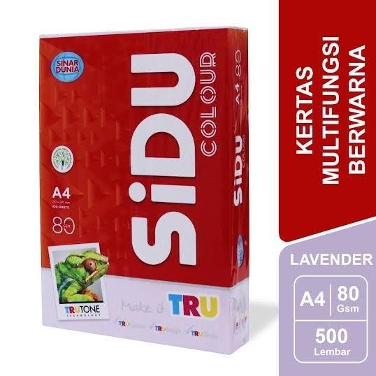 TERBARU - Kertas HVS IT warna A4 Sidu 80 gsm ( 500 lembar)/ spectra / hvs warna merah