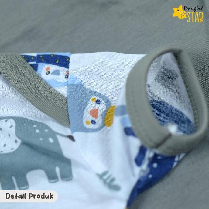 Jumpsuit Bayi Jumper Bayi 3In1 Bright Star Baju Bayi Perempuan Laki Laki Jumper Bayi Baru Lahir Set 