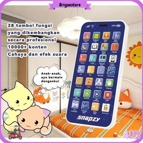 Bella | Mainan Telepon Hp Iphone Anak 28 / 36 Tombol Anak Mainan Smart Hp Anak Anak Mainan Suara Mus