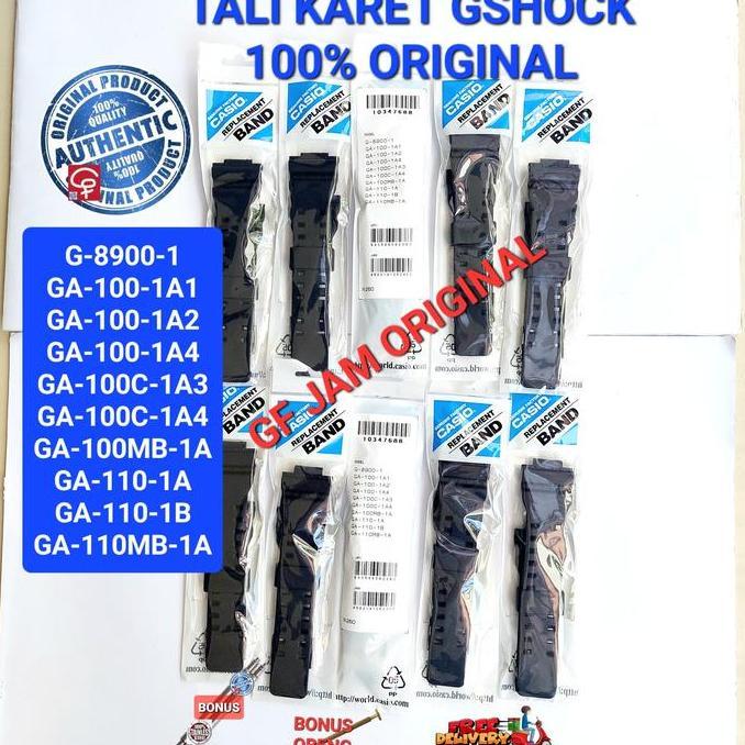 TALI JAM TANGAN GSHOCK RUBBER STRAP G SHOCK GA100 GA110 G8900 ORIGINAL