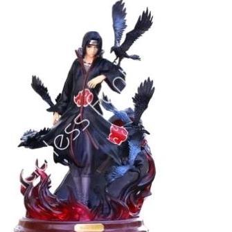 Action Figure Itachi Naruto 2 Kepala LED 24cm