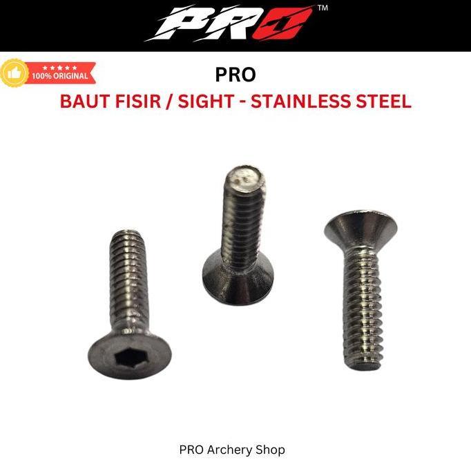 ARCHON BAUT ULIR SCREW BOLT FISIR / BAUT MUR SIGHT | STAINLESS STEEL | PART ALAT BIDIK BUSUR PANAHAN