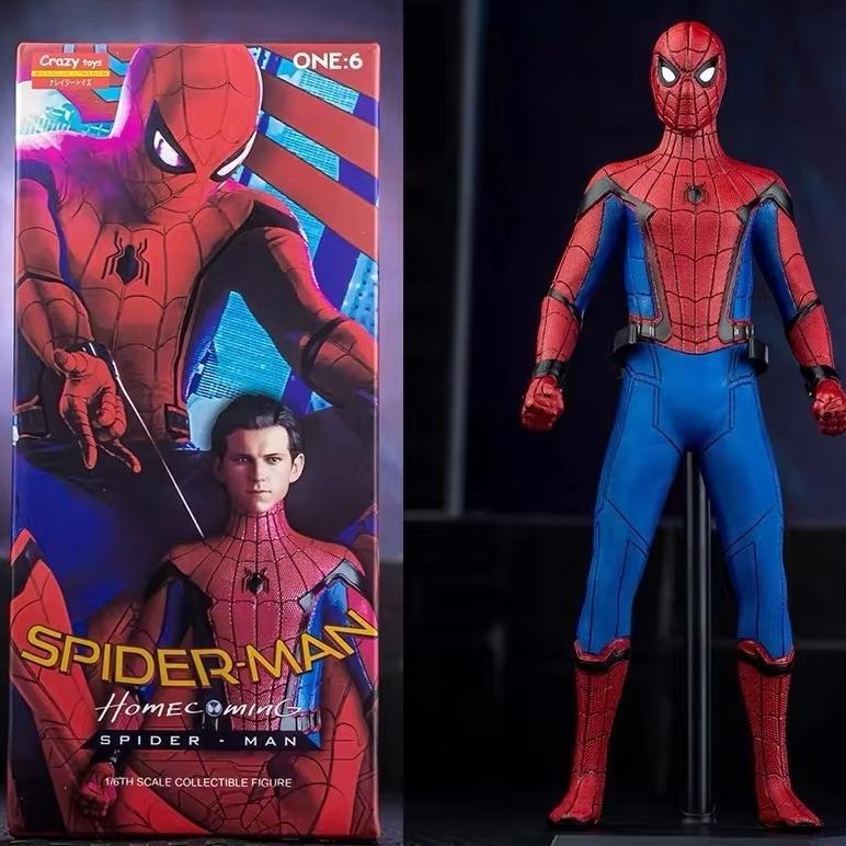 ACTION FIGURE CRAZY TOYS SPIDERMAN HOME COMING 1/6