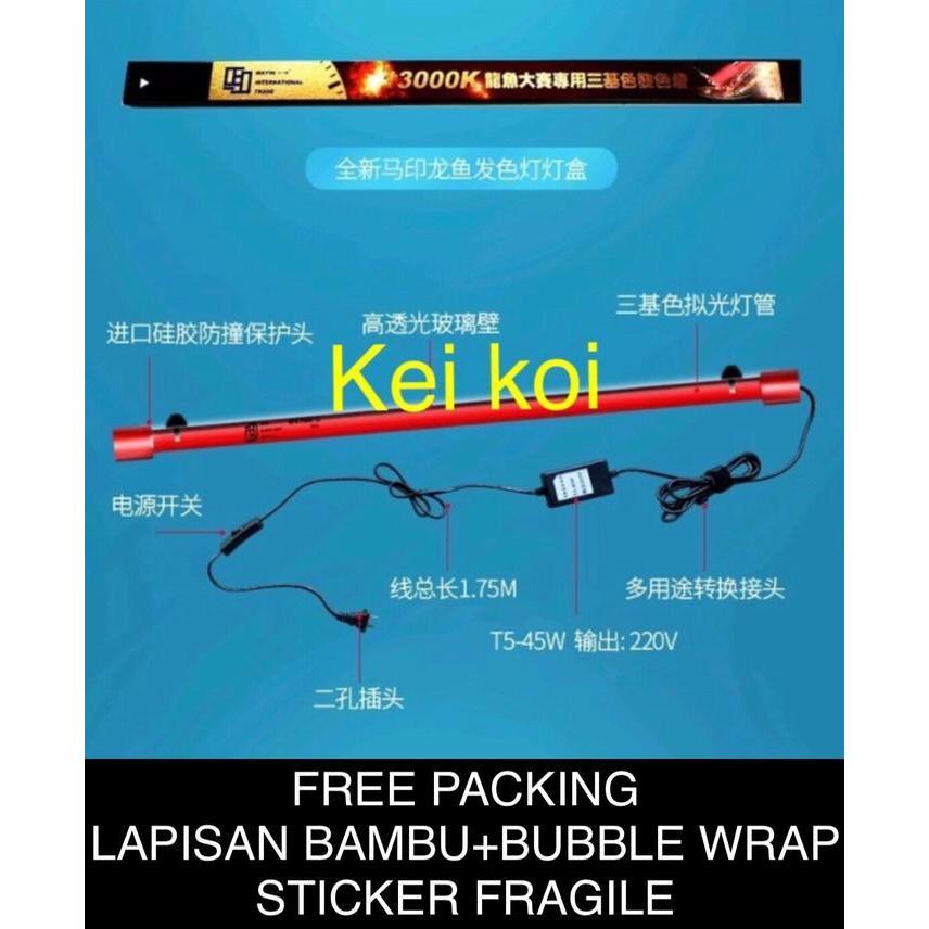 LAMPU TANNING T5 MAYIN 13000K 92 CM AQUARIUM IKAN AROWANA / ARWANA