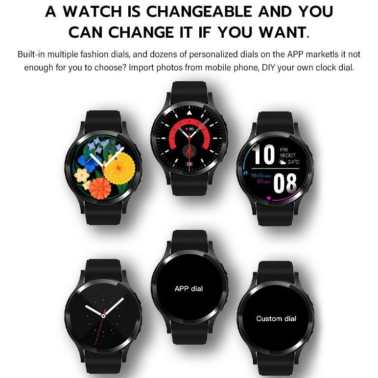 NEW Jovitech Smartwatch Full HD 1.39 inch IPS Bluetooth Color Circle Sports Jam Tangan Fitness Track