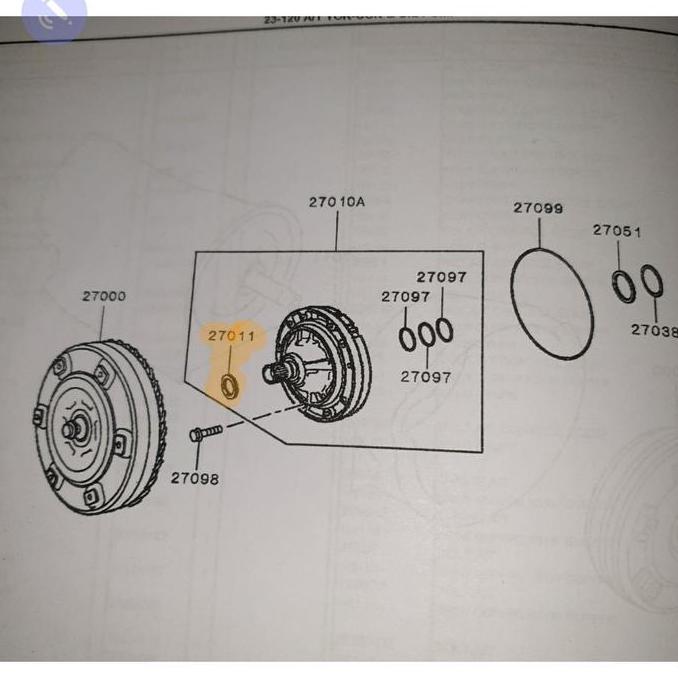 Oto Seal Matic Torque Converter Mitsubishi Pajero Sport All New 2791A055