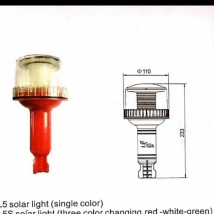 LAMPU SIGNAL KEDIP SOLAR /LAMPU SIGNAL LIGHT OBOR SOLAR/ LAMPU KAPAL ASLI