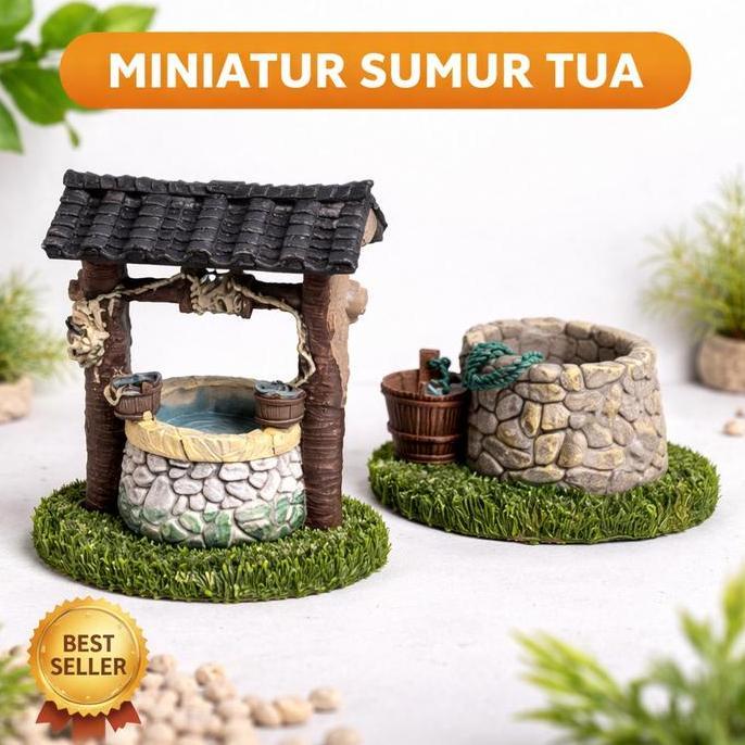 opaljavanes99  - hiasan aquarium miniatur sumur jadul ornamen dekorasi diorama paludarium aquascape 
