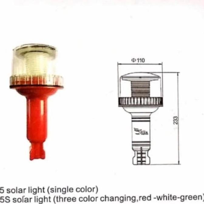 LAMPU SIGNAL KEDIP SOLAR / LAMPU SIGNAL LIGHT OBOR SOLAR / LAMPU KAPAL TERBARU
