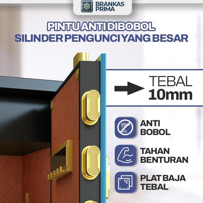 [BERGARANSI] BRANKAS BESAR 180CM  SAFETYBOX ANTI BOBOL BRANGKAS BAJA KRISBOW PENYIMPANAN EMAS & UANG