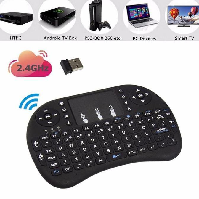 Nawavi889 - Tripsky Keyboard Nirkabel Mini Remote Control TV Inframerah untuk Tripsky Android TV Box