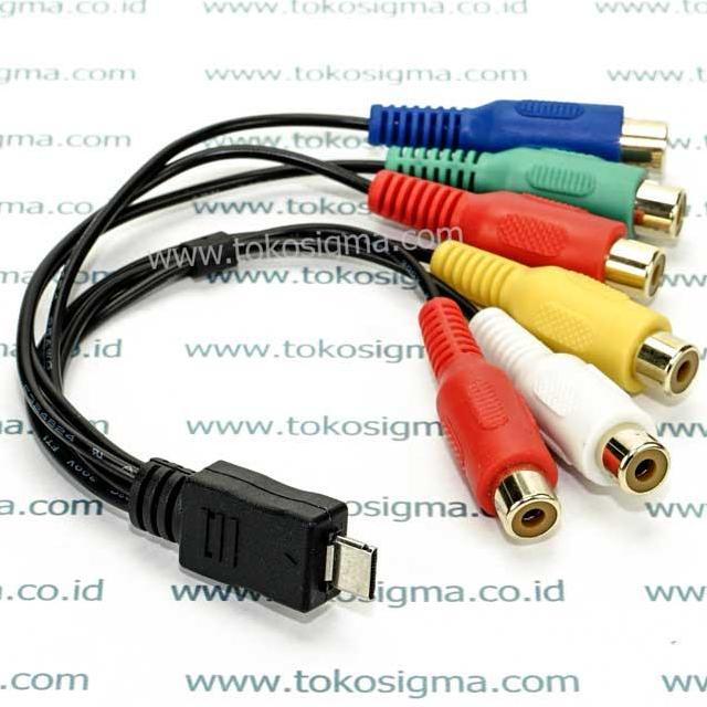 TERMURAH - KABEL INPUT AV YPbPr CVBS EZCAP 284