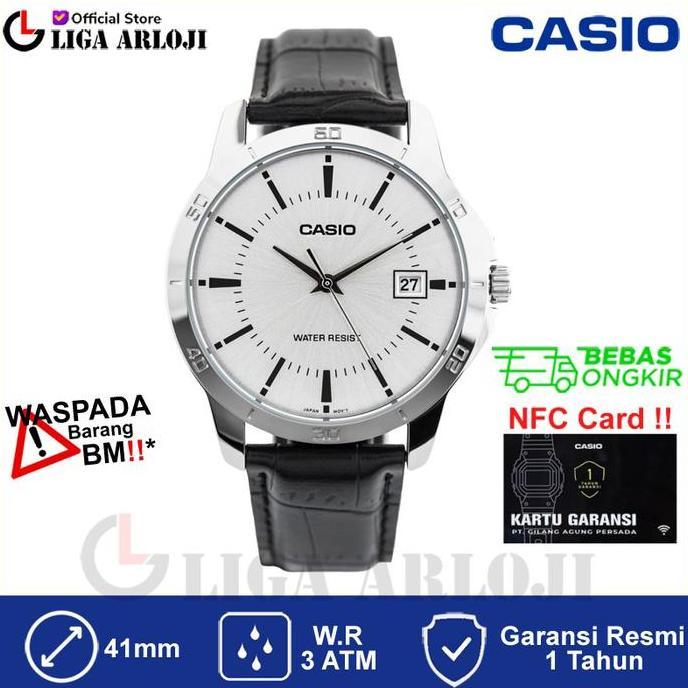 ORIGINAL CASIO MTP-V004L-7AUDF - Jam Tangan Pria - Tali Kulit - MTPV004L