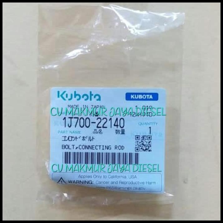 HOT DEAL BOLT CONROD/BAUT STANG SEHER V2203 1J700-22140 KUBOTA 