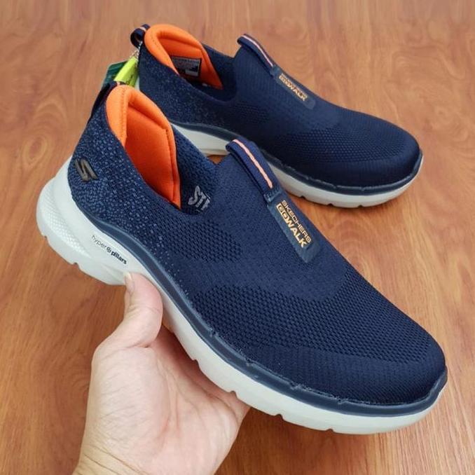 Slip On Pria Sepatu Slip On Pria Skechers Go Walk 6 Hyper Pillars Original