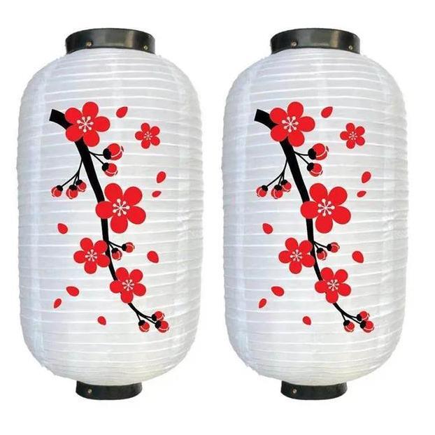 Morineedastu - Lampion Gantung Outdoor / Lampion 10 Inch Japanese Satin Lantern Lampion