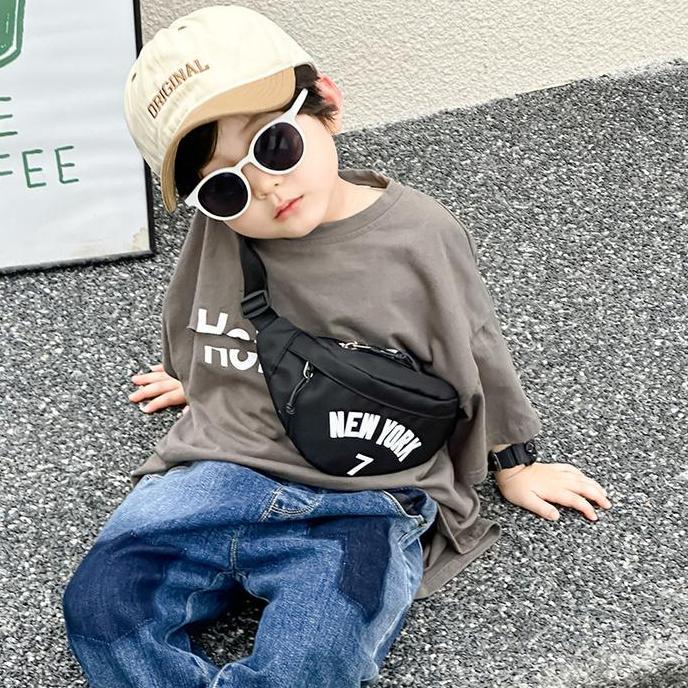 B1baylamon - Kenvie Kidstuff - Tas Selempang Anak Laki Laki New York 7 - Sling Bag Waist Bag Shoulde
