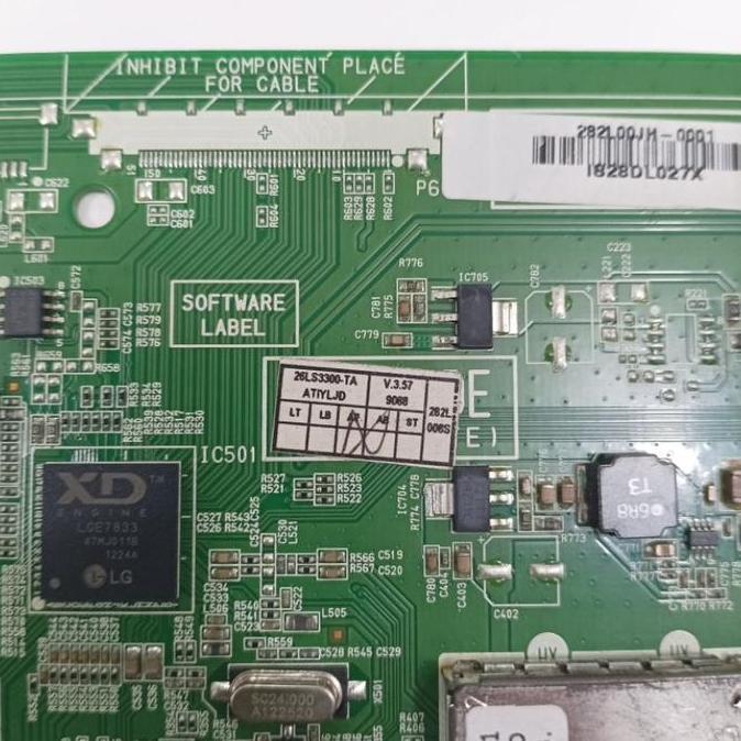 Mb mainboard LG 26LS3300 mobo modul mesin tv motherboard CVCU32