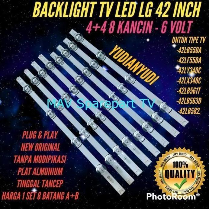 BACKLIGHT LED TV LG 42LB582T-TB LAMPU LED LG 42LB582 BL LG 42LB563D CVCU34