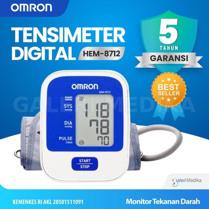 Tensimeter Digital Omron 8712 - Alat Ukur Tekanan Darah Tensi Omron
