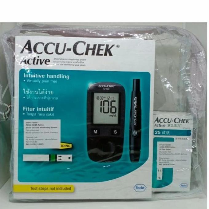 accu chek active meter/alat cek gula darah accu chek