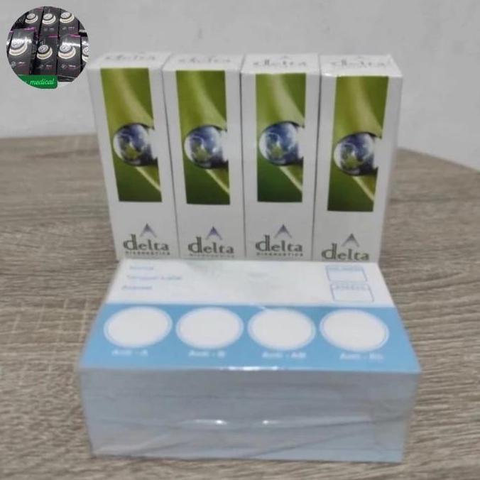 golongan darah 1set+kertas/tes golongan darah