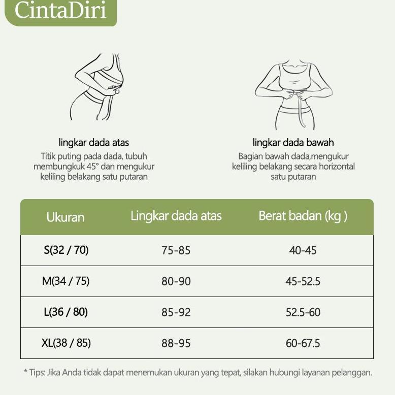 BEST DEALS Cinta Diri Bra Push Up Bra Kancing Depan Bra Tanpa Tali Busa Tebal BH Wanita Tanpa Kawat