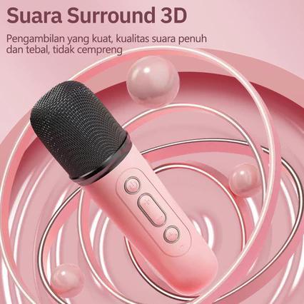 BIG SALE [COD] Speaker Bluetooth Karaoke 2 Microphone Set Salon Bluetooth  Speaker Karaoke Mini Port