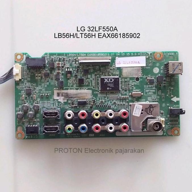 Mainboard LED TV LG 32LF550 32LF550A 32LF550A-TE Mesin Matherboard LB56H/LT56H EAX66185902 Mobo LCD 