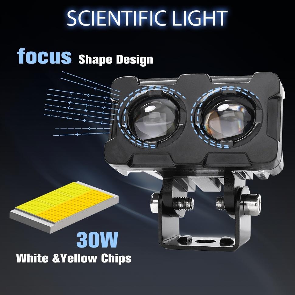 Premium Lampu Tembak Sorot Led Laser 2 Mata/Lampu Sorot Led/Lampu Tembak Sql 2 Mata Polos Super Tera