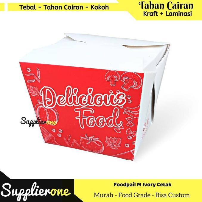 Kemasan Rice Box Isi 50pcs / Foodpail / Food Pail Box / Kemasan Rice Box / Dus Box Rice Box