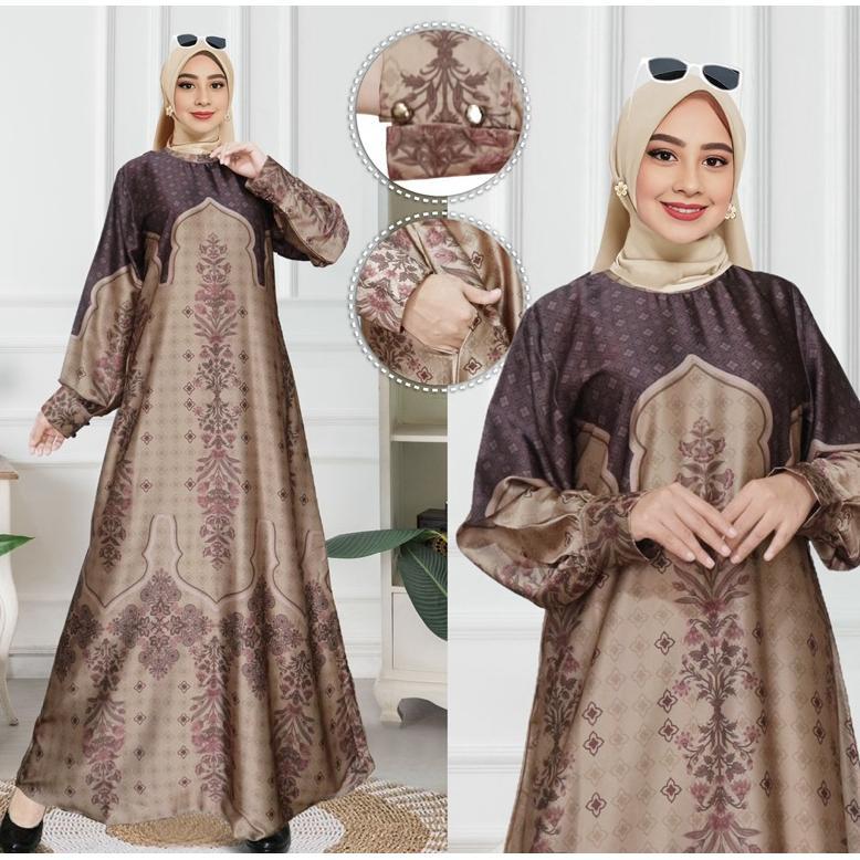 terbaru savana dress |gamis lebaran armany silk |gamis sutra silk|gamis silk premium