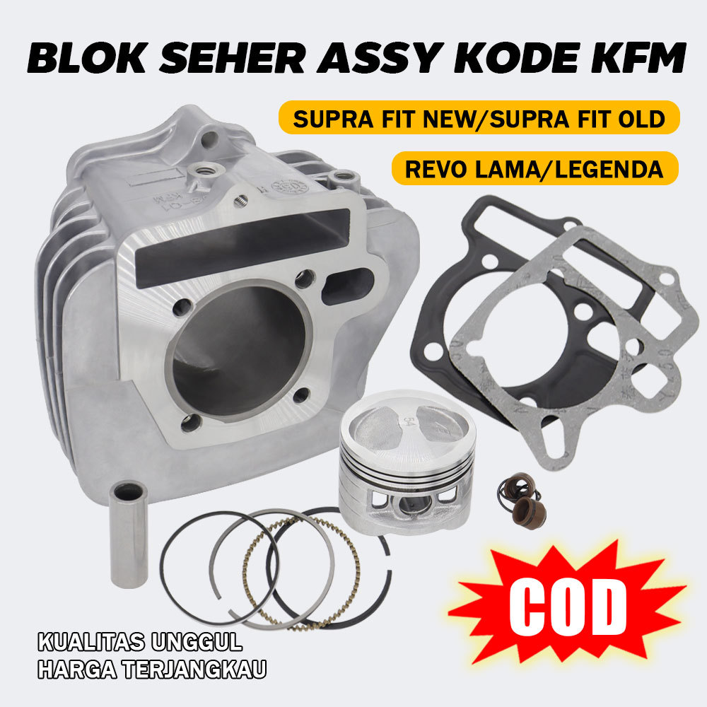 PAKET BORING BORE UP/BLOK SEHER SUPRA FIT BORE UP 54MM KFM BLOK SEHER SUPRA FIT