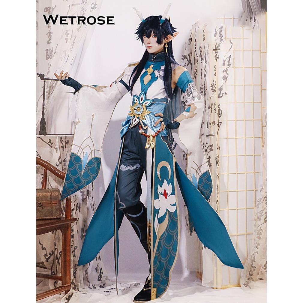 Cost [Wetrose] Ready Stock Honkai Star Rail Dan Heng Imbibitor Lunae Cosplay Costume Game Kustom Ful