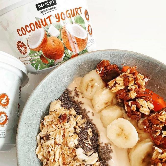 Cod,Sajabisa- Delicyo Vegan Coconut Yogurt / Yogurt Kelapa Vegan Unsweetened