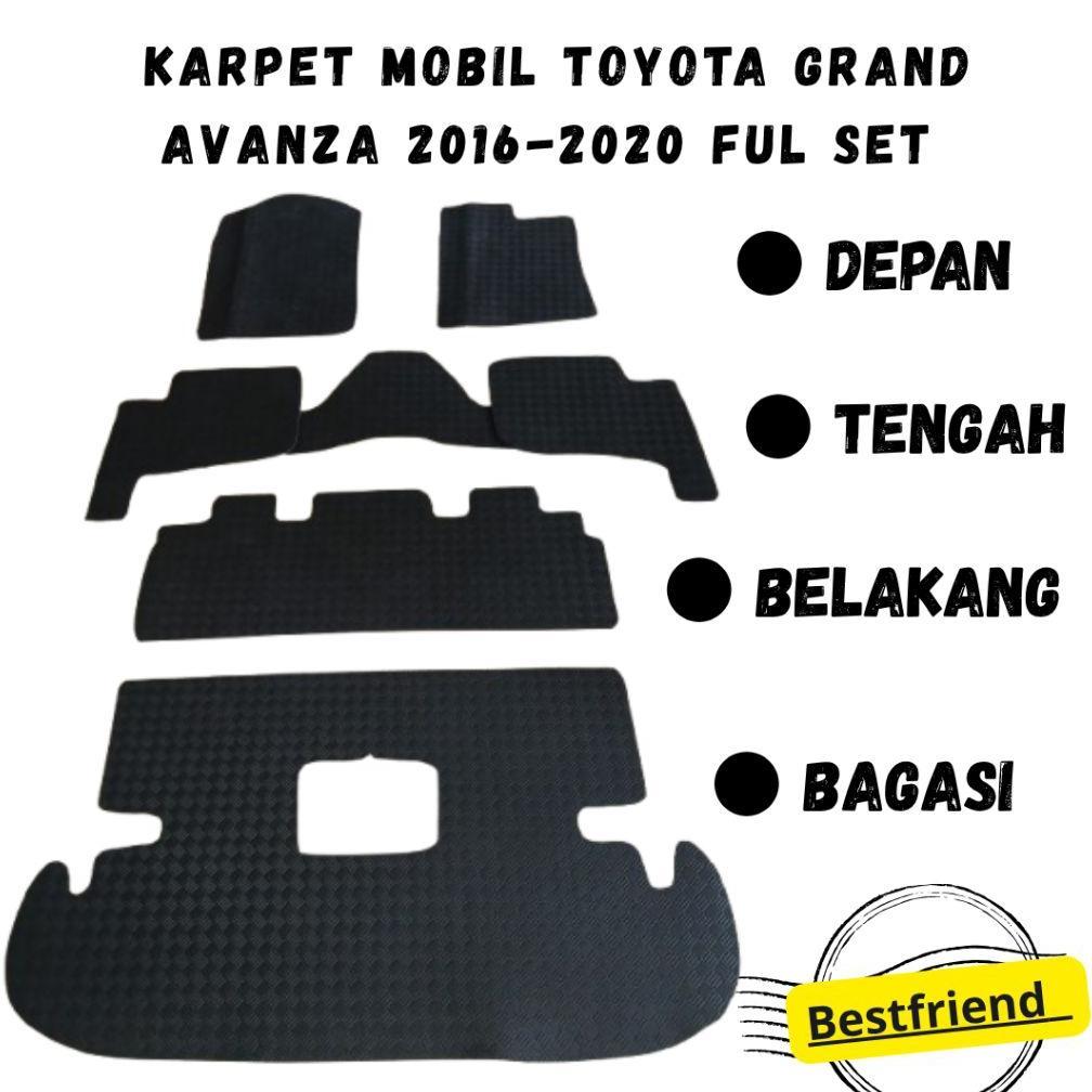 Murah  Karpet Mobil Avanza Grand New Tahun 2016-2020 Set Lengkap, Karpet Matras Mobil Avanza Tahun 2