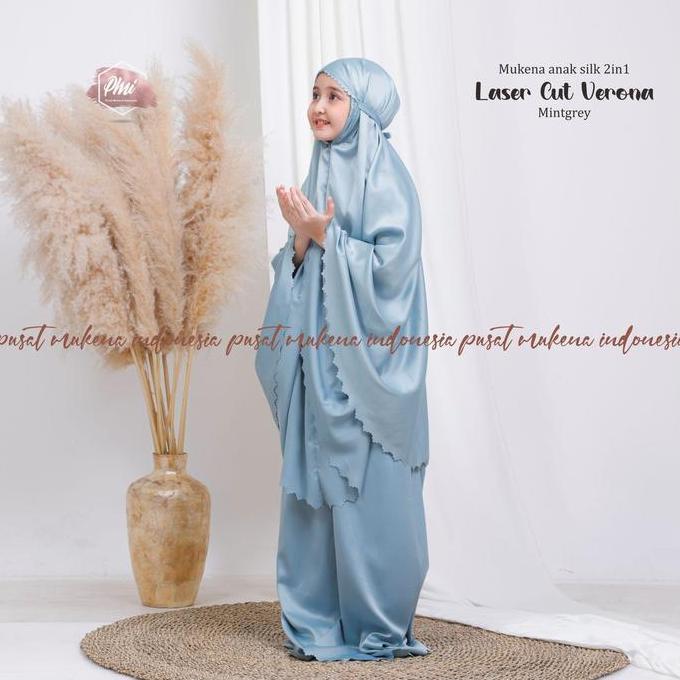Okeajalah- Pusat Mukena Indonesia - Mukena Anak Laser Cut Verona