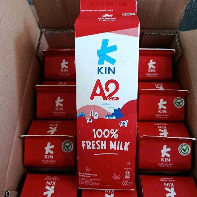 Cod,Sajabisa- Kin Fresh Milk Vit A | Susu Kin Fresh Milk 1 Liter - 1 Karton
