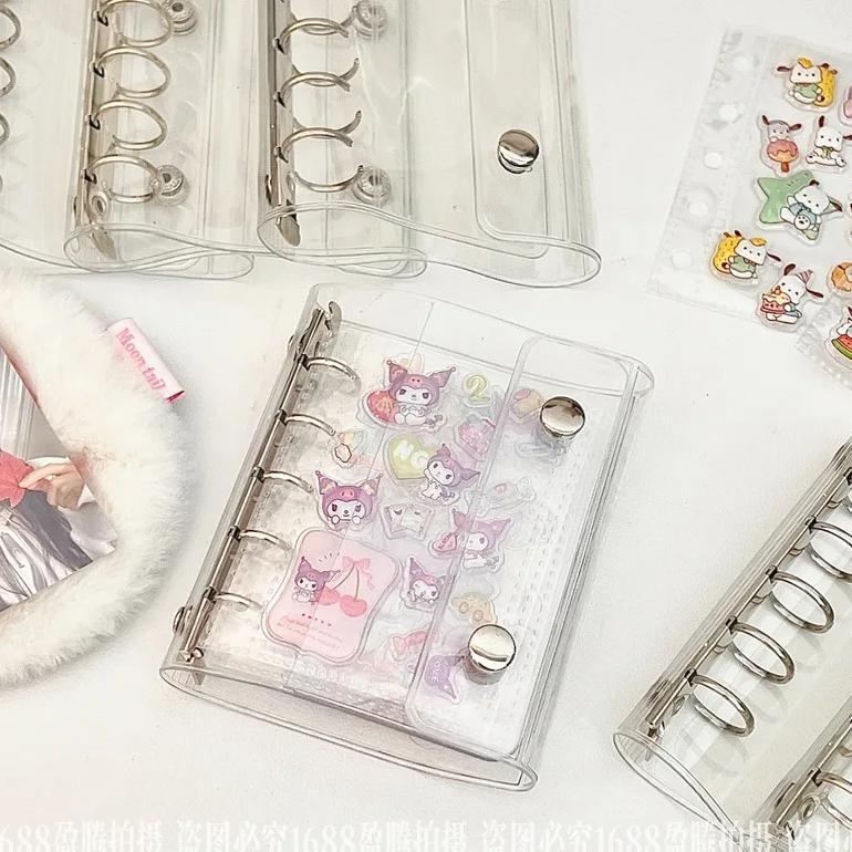 New M5 3d Cute Sticker Transparent Storage Book Pvc Transparent Handbook Material Storage Book Stick