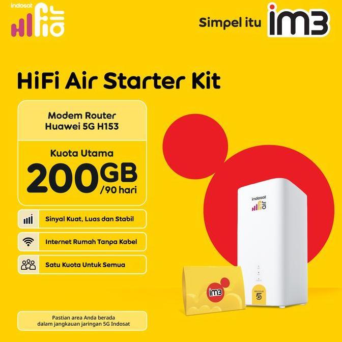 TERLARIS INDOSAT HIFI AIR : MODEM HUAWEI 5G H153