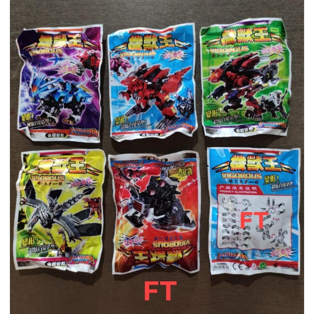 Mainan Robot Bongkar Pasang  kecil 20 pcs