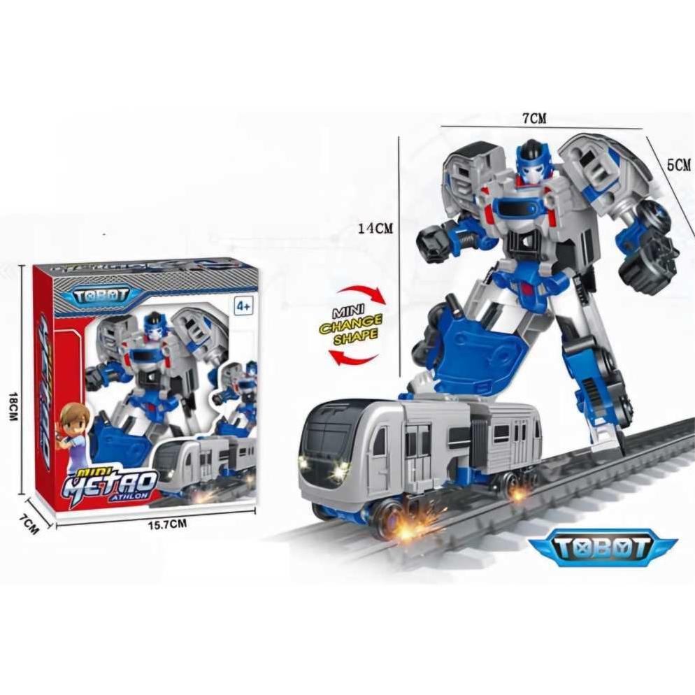 Mainan tobot kereta/ Tobot Mini metro/mainan robot tobot athlon