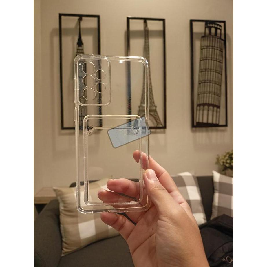 Case Clear Card Ultra Thin Soft Case Samsung A52 l A52S Case A52 Case