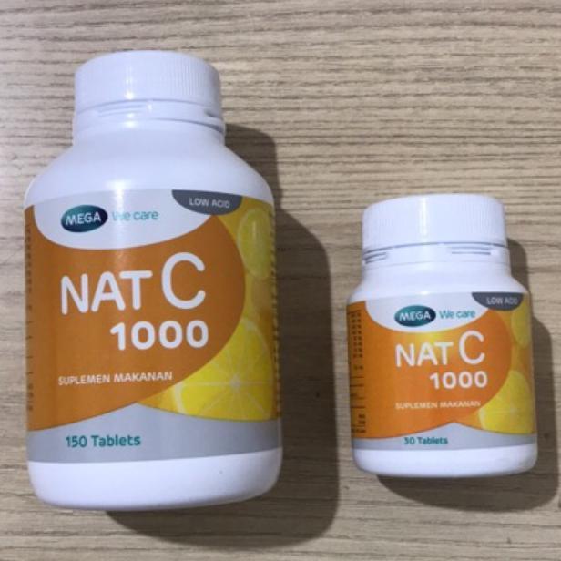 Nat C 1000mg Mega We Care - Isi 10 / 30 / 150 Tablets NatC - Goodlife C 1000 / 500