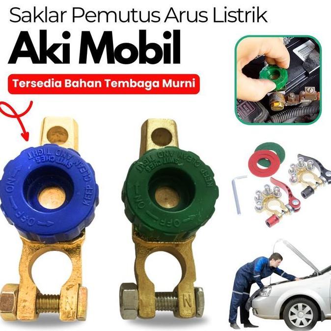 Pkksa- Saklar Soket Switch On Off Aki Mobil Pemutus Arus Listrik Universal Car