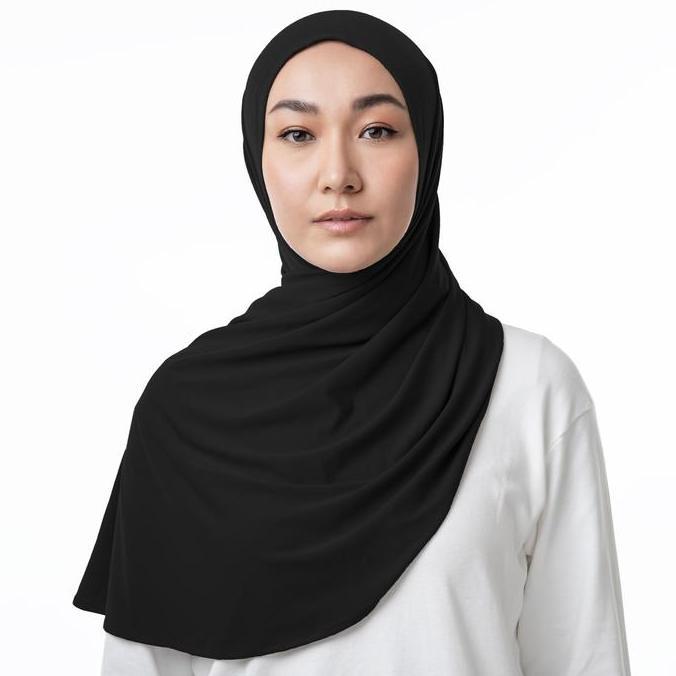 Heddosu- Hameeda - Jemma Instant Pashmina | Jersey Bergo Panjang Jilbab Basic Kerudung Muslim Nita