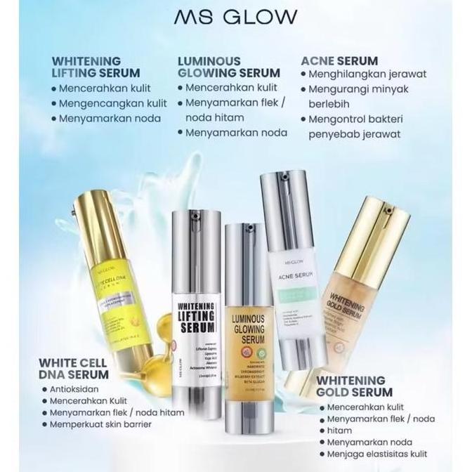 Youme- Ms Glow Serum Luminous | Whitening Gold Serum | Serum Lifting | Serum Acne | Serum Whitecell 