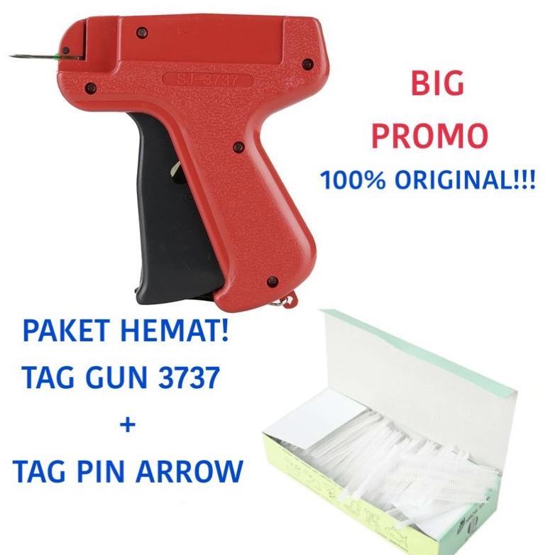 Terlaris PAKET HEMAT ARROW - Tagging Gun - Alat Tembak Pasang Label / Hangtag Arrow Top