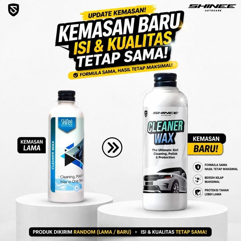 BIG SALE Cleaner Wax SHinee | Poles Body Mobil Penghilang Baret Wax Pengkilap Mobil Putih