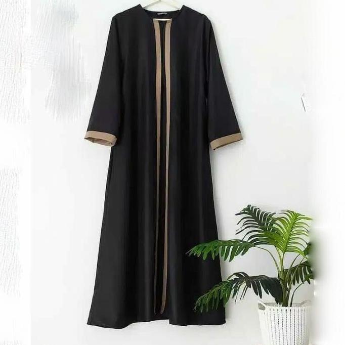 Shukyo- Abaya Terbaru Gamis Hitam New Baju Desa Baju Remaja Kekinian Lembut Muslim Nita Dress Meh Pe